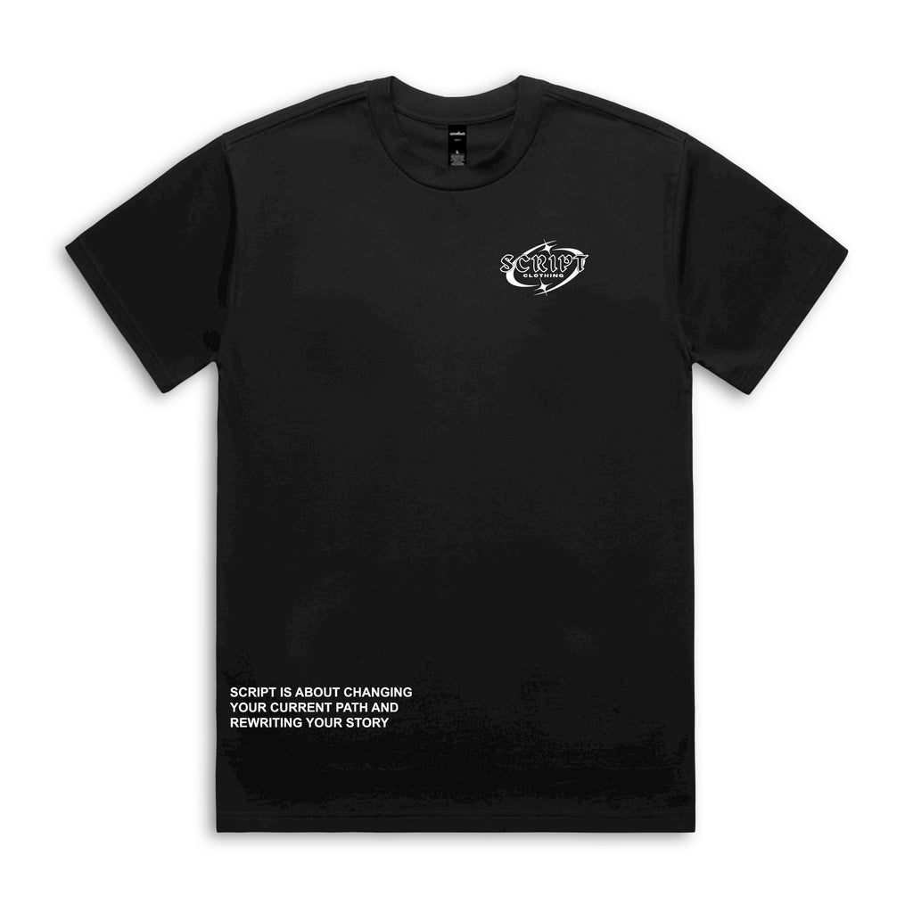 Original Script Black Tee