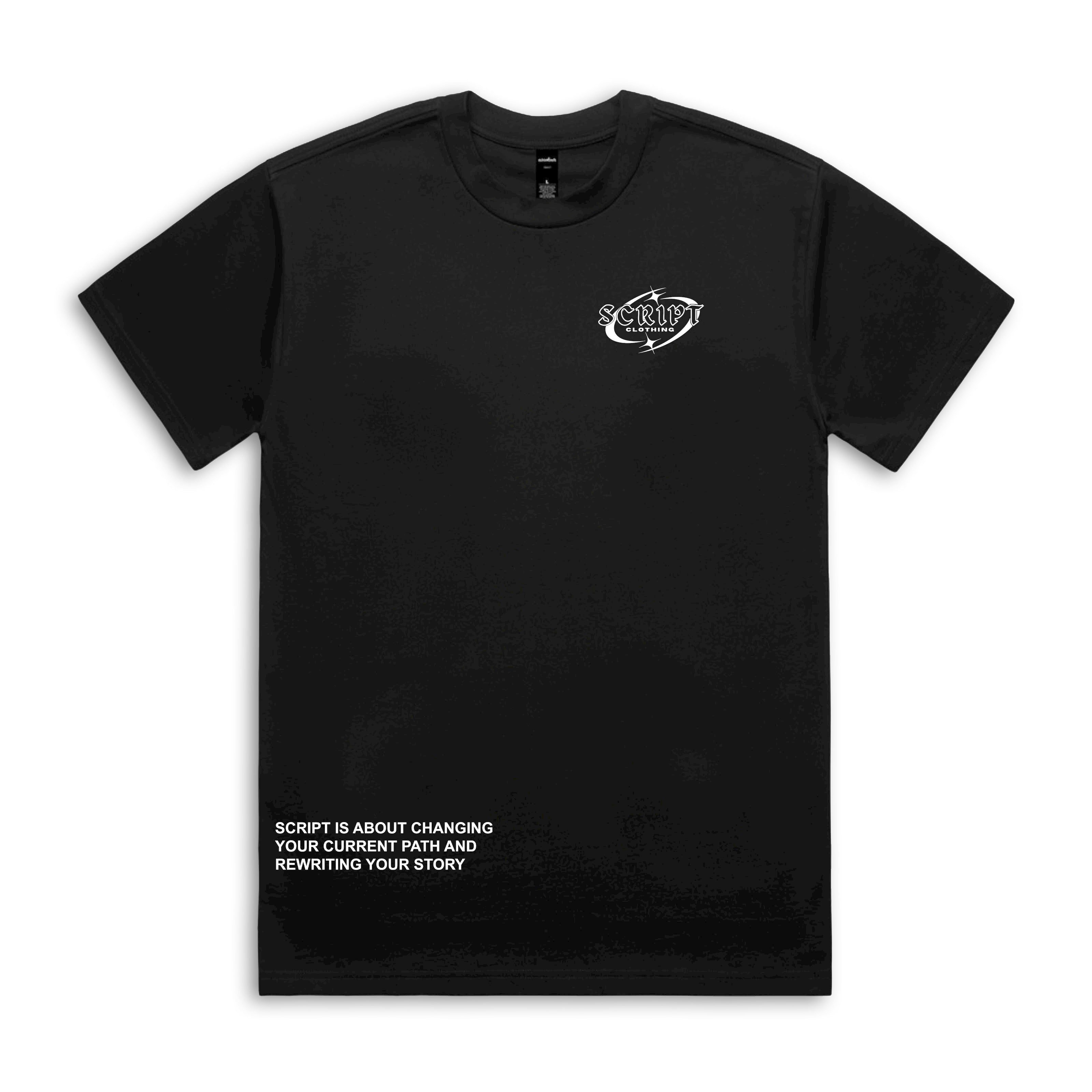 Original Script Black Tee