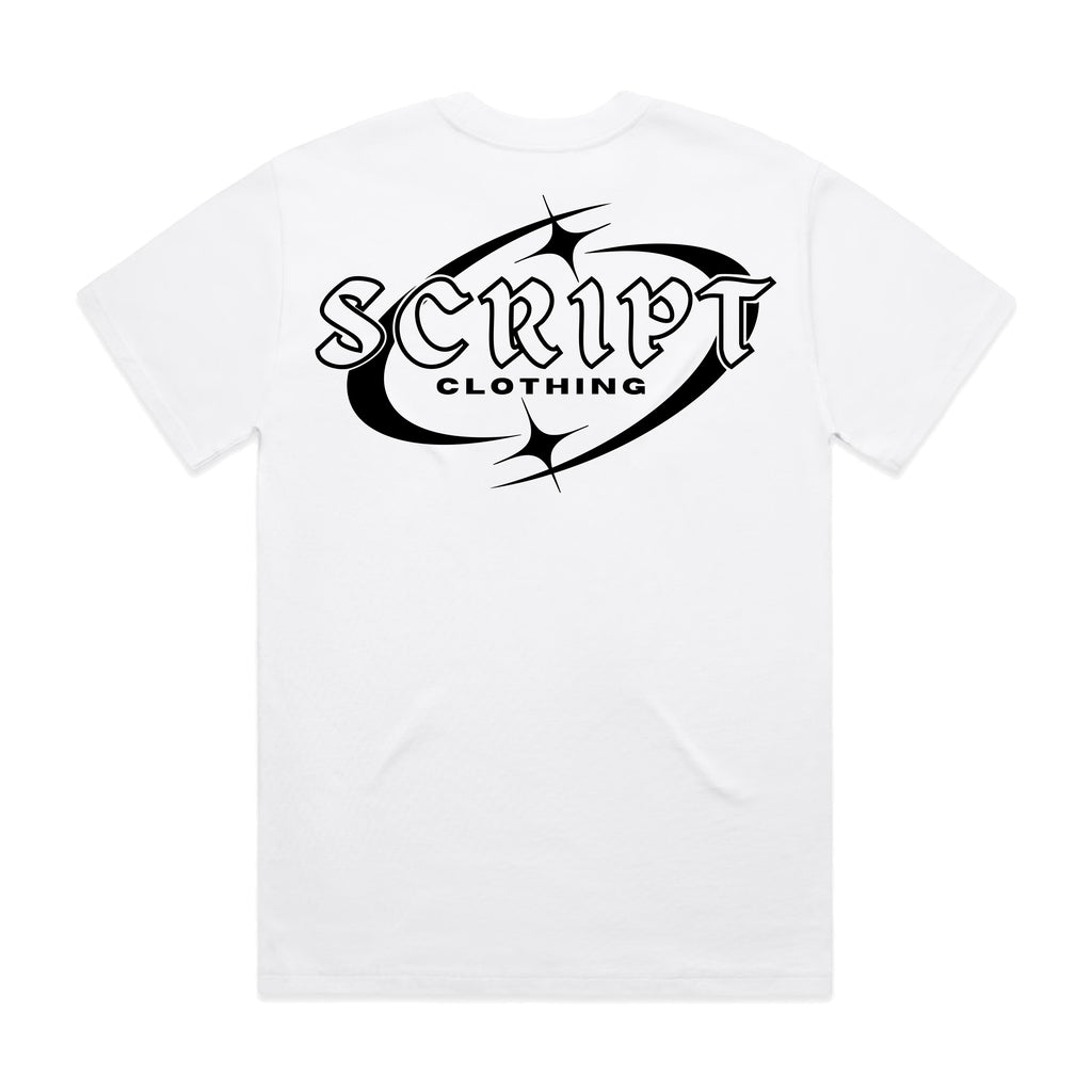 Original Script White Tee