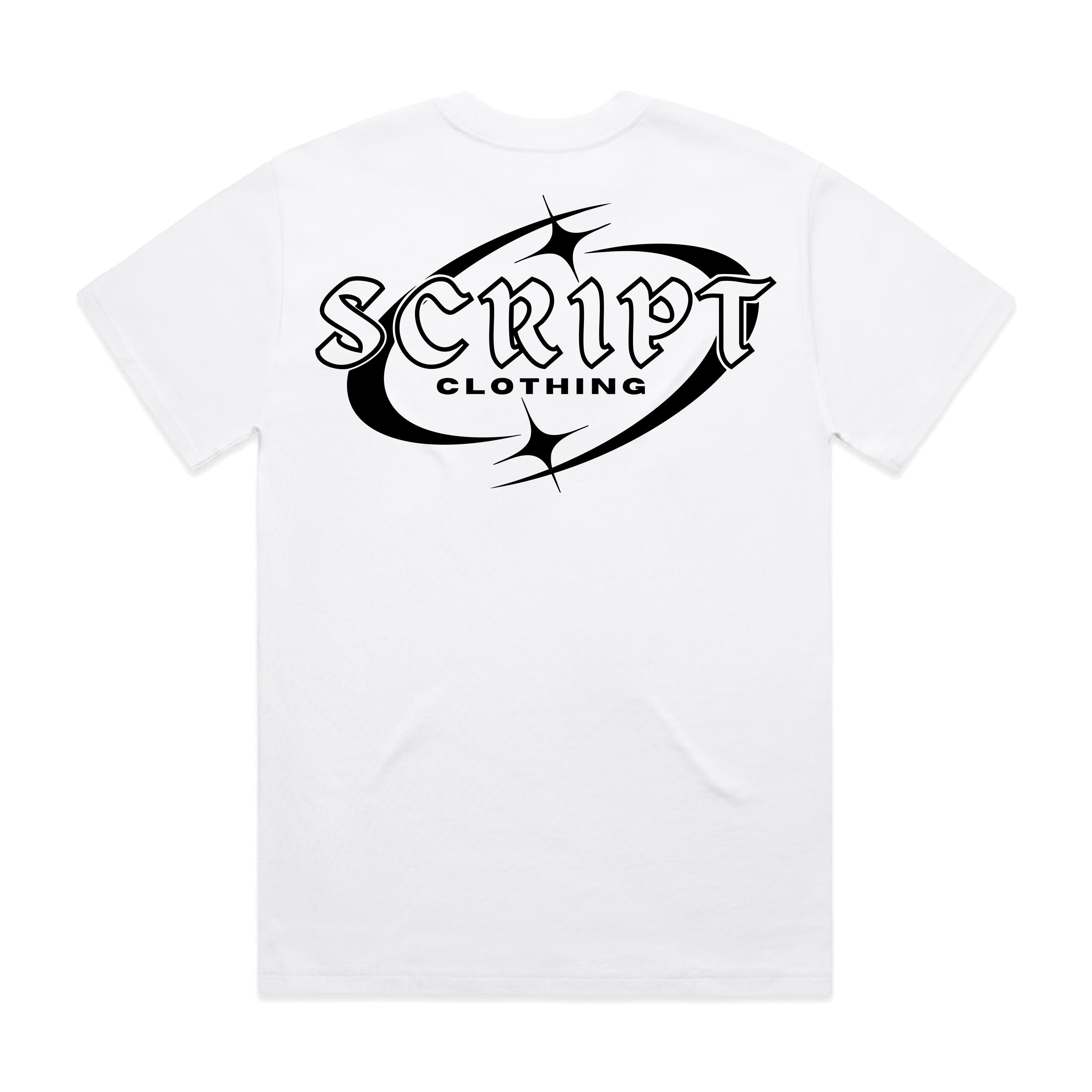 Original Script White Tee