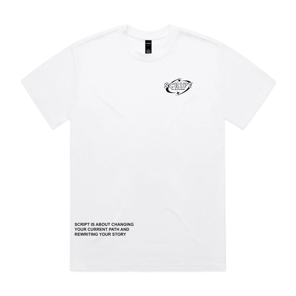 Original Script White Tee